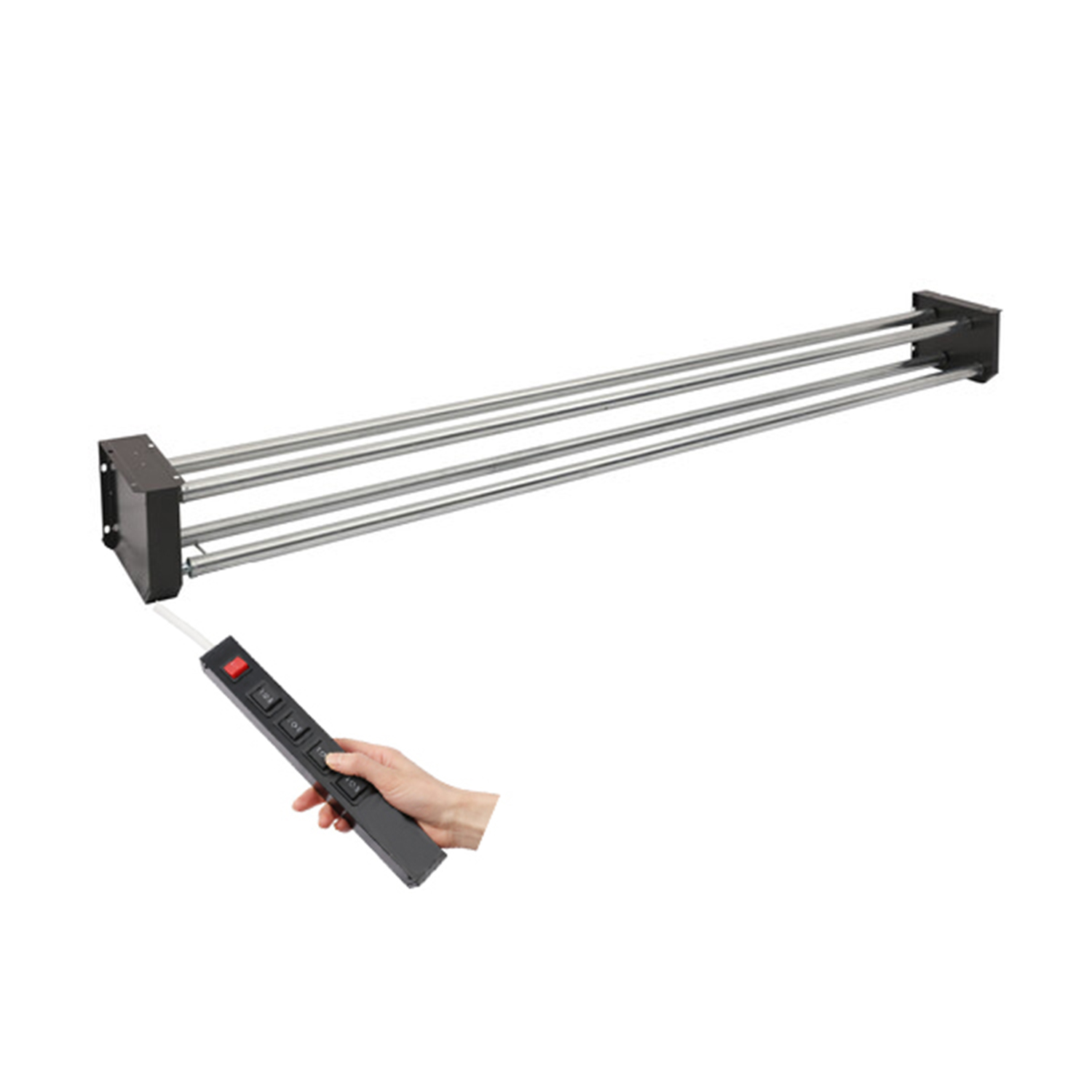 1 4 Roller Motorized Electric Wall Ceiling Mount Background Support System with Remote - Image 1