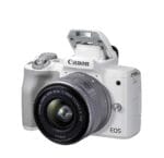 Canon EOS M50 Mark II Mirrorless Camera with 15-45mm Lens (White)