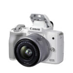 Canon EOS M50 Mark II Mirrorless Camera with 15-45mm Lens (White)