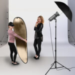 2 in1 Portable Reflectors Gold & Silver with Carrying Bag 1.5x2cm - Image 6