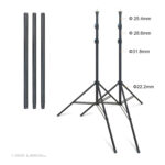 Adjustable Background Stand Backdrop Support System Kit with Carry Bag 2x2m - Image 2