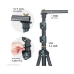 Adjustable Background Stand Backdrop Support System Kit with Carry Bag 2x2m - Image 3