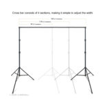 Adjustable Background Stand Backdrop Support System Kit with Carry Bag 3x3m - Image 2