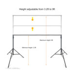 Adjustable Background Stand Backdrop Support System Kit with Carry Bag 3x3m - Image 3