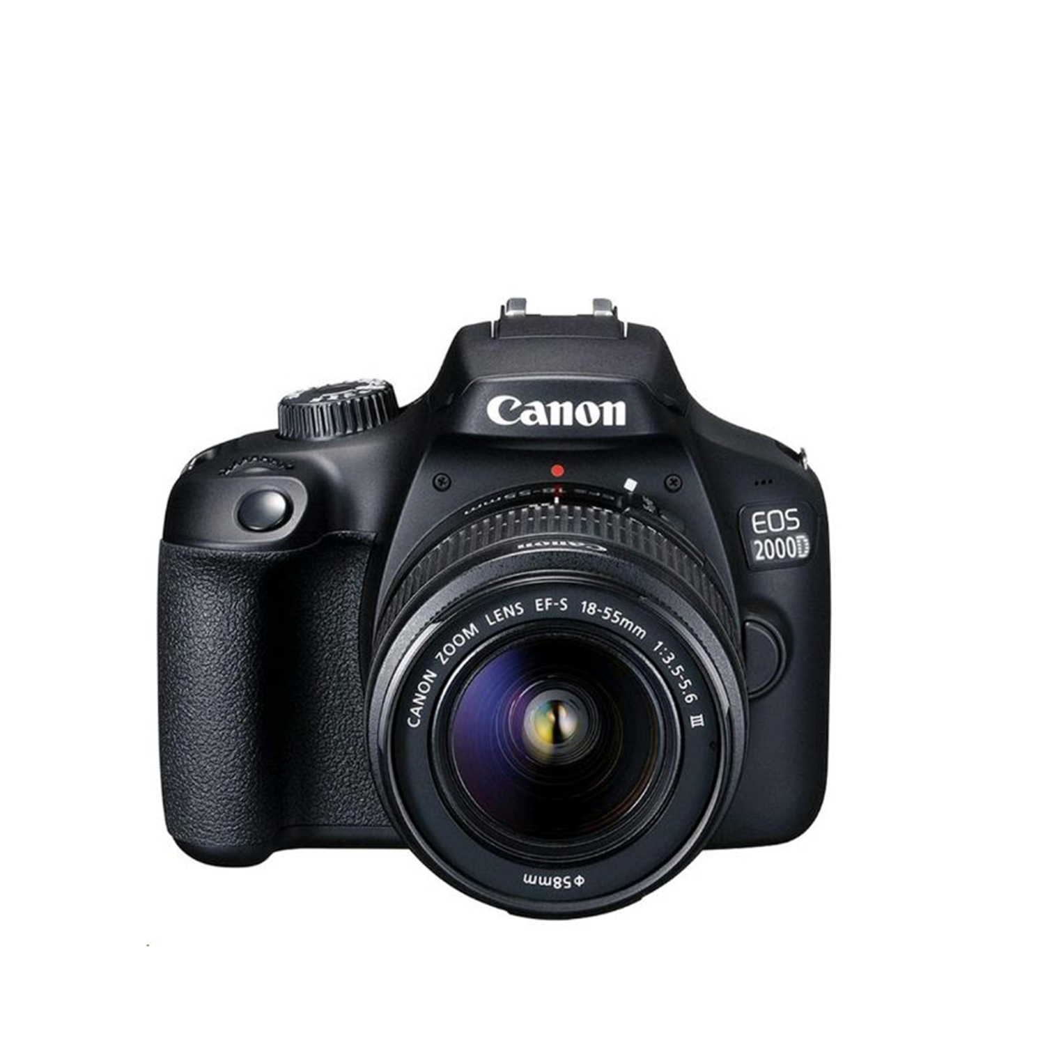Canon EOS 2000D Rebel T7 Digital SLR Camera Body with Canon EF-S 18-55mm f3.5-5.6 Lens (1) Canon EOS 2000D with EF-S 18-55mm f3.5-5.6 III Lens - Image 1