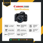 Canon EOS 250D with EF-S 18-55mm f3.5-5.6 III+ EF 75-300mm f4-5.6 III Lens - Image 6
