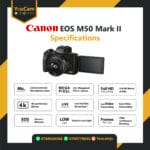 Canon EOS M50 Mark II Mirrorless Camera with 15-45mm Lens (White) - Image 7