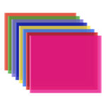 Colorsset PET Transparent Gel 30cm Coloured Light Filters 8Pcs