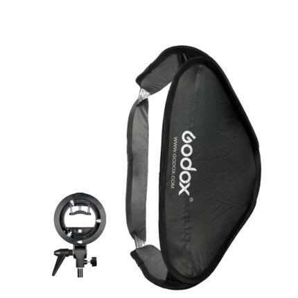 Godox S-Type Bowens Mount Flash Bracket with Softbox Kit