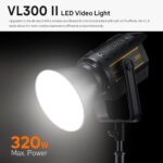 Godox VL300II Daylight LED Monolight (320W) - Image 3