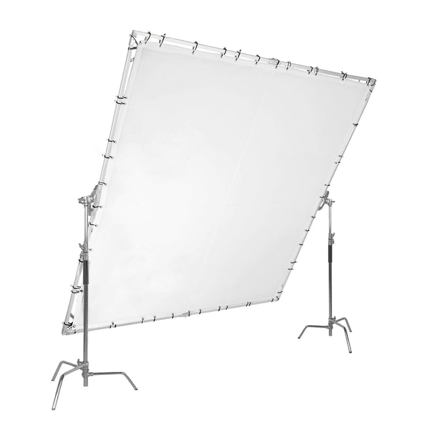 Jinbei 3.6 X 3.6 Metre Scrim Frame and diffusion with 2 Stand (1) Jinbei 3.6 X 3.6 Metre Scrim Frame and diffusion with 2 Stand - Image 1