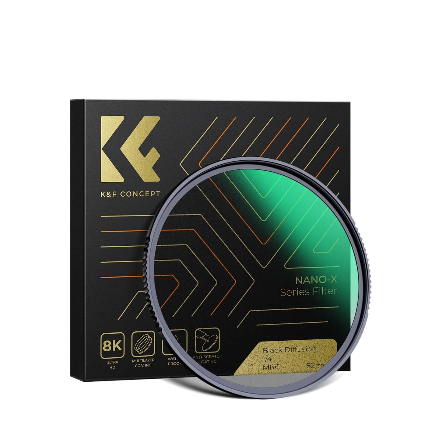 K&F Concept Nano-X Series Black Diffusion Filter 14 (6) K&F Concept Nano-X Series Black Diffusion Filter 1/4 - Image 1
