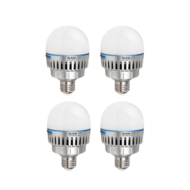 Nanlite PavoBulb 10C Bi-Color RGBWW LED Bulb (4-Light with case Kit) (2) Nanlite PavoBulb 10C Bi-Color RGBWW LED Bulb (4-Light with case Kit) - Image 1