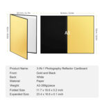 Reflector 2 in 1 Black-White-Gold - Image 3