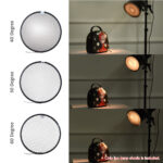 Standard Reflector Diffuser Lamp Shade Dish with 40° or 50° or 60° Honeycomb - Image 4