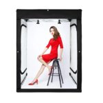 Studio LED Light Box with 3 Colors PVC Backdrops