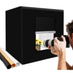 Studio LED Light Box with 3 Colors PVC Backdrops