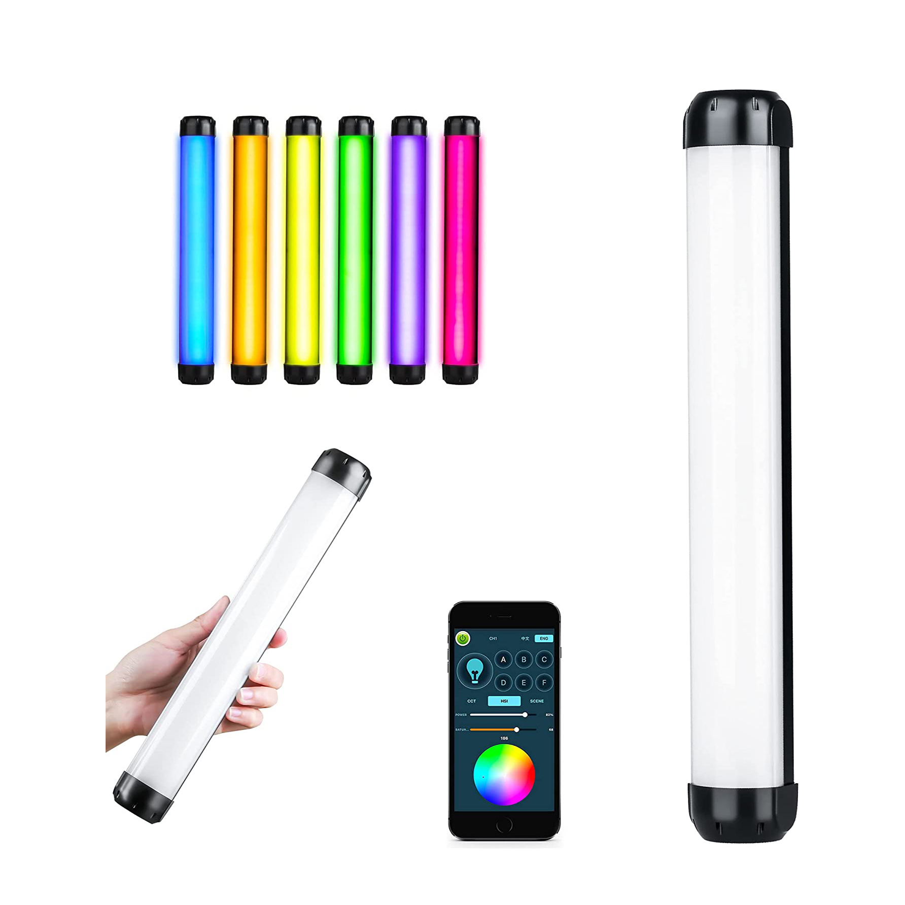 Weeylite K21 Full Color Handheld RGB LED Light Stick (6) Weeylite K21 Full Color Handheld RGB LED Light Stick - Image 1