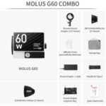 Zhiyun MOLUS G60 Bi-Color Pocket COB Monolight (Combo Kit) - Image 8