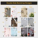 6x Double Side Backdrop Carton With Adjustable Photo Stand Gift - Image 7