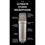 RODE NT1 5th Generation Large-Diaphragm Cardioid Condenser XLR/USB Microphone (Silver) - Image 7