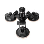 360° Rotation Ball Head Triple Suction Cup Car Phone Holder Action Camera