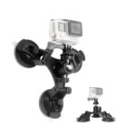 360° Rotation Ball Head Triple Suction Cup Car Phone Holder Action Camera - Image 3