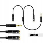 AUX 3.5mm 1 Male to 2 Female Audio Splitter