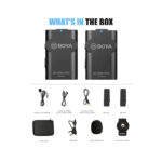 BOYA BY-WM4 PRO Digital Camera-Mount Wireless Omni Lavalier Microphone System - Image 8