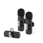 BOYA BY-V20 Ultracompact 2-Person Wireless Microphone System with USB-C Connector for Mobile Devices (2.4 GHz)