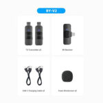 BOYA BY-V2 Ultracompact 2-Person Wireless Microphone System with Lightning Connector for iOS Devices (2.4 GHz) - Image 11