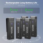 BOYA BY-W4 Ultracompact 4-Person Wireless Microphone System for Cameras and Smartphones (2.4 GHz) - Image 3