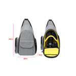 Bag Slag Gray Triangle with Backpack Cover - Image 3