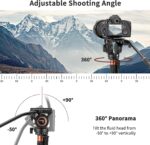 CAYER FC-501 Carbon Fiber Proff. Carbon Fiber Video & Photo Monopod with Fluid Drag Head - Image 5