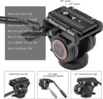 CAYER FC-501 Carbon Fiber Proff. Carbon Fiber Video & Photo Monopod with Fluid Drag Head - Image 4