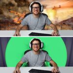 Collapsible Green Screen Background for Chair 142cm - Image 5