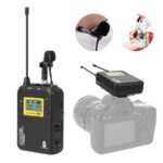 LENSGO LWM-328C Lavalier  Lapel Wireless Microphone Set with TF Card Slot (2 Transmitter + 1 Receiver) - Image 3