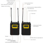 LENSGO LWM-328C Lavalier  Lapel Wireless Microphone Set with TF Card Slot (2 Transmitter + 1 Receiver) - Image 5