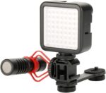 Extend Mount Bracket Gimbal Triple Cold Shoe Mounts Plate - Image 3