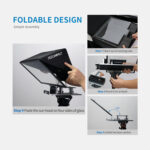 FeelWorld TP16 Folding Teleprompter with Remote Control for Tablets - Image 3