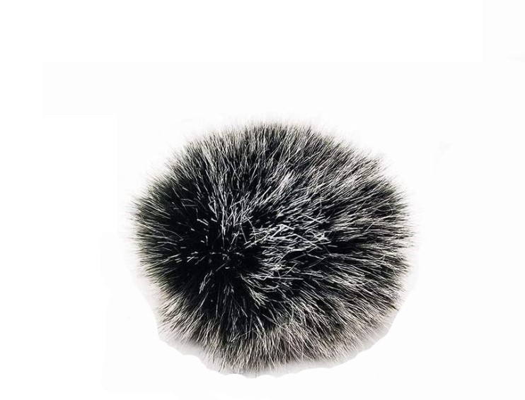 Fur Windscreen for Lavalier Microphone (3) Fur Windscreen for Lavalier Microphone - Image 1