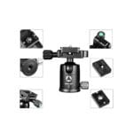 KINGJOY T1008R Multi-Function Tripod + G0 Ball Head - Image 4