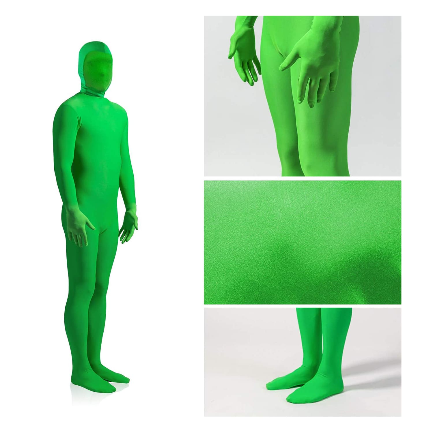 Green Chromakey Bodysuit Unisex (7) Green Chroma key Bodysuit Unisex Large size 170-180cm - Image 1