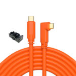 High speed type c to type c 90 degree angle adapter cable 5m