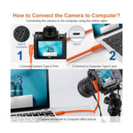 High speed type c to type c 90 degree angle adapter cable 5m - Image 4