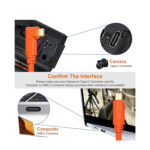 High speed type c to type c 90 degree angle adapter cable 5m - Image 3