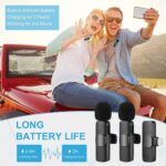 K9 Wireless Lavalier Microphone System 2 Mics for iPhone - Image 4