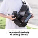 K&F Concept Camera Sling Bag (Black, 10L) - Image 9
