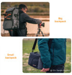 K&F Concept Outdoor Camera Backpack with Shoulder bag - Image 5