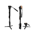 KINGJOY MP208F + VT1510+ M3 Proff. Video & Photo  Monopod with Fluid Drag Head